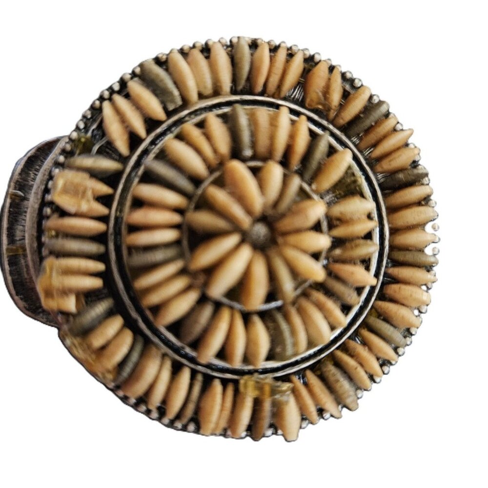 Vintage Beaded Cuff Bracelet, Made in Vietnam,